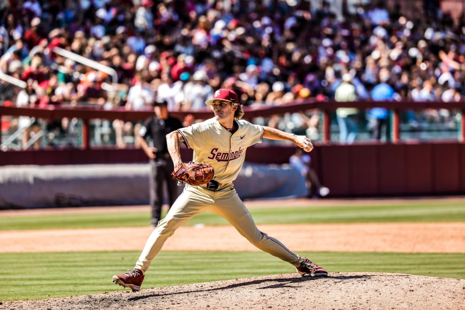 FSU baseball defeated Miami, 6-4, on April 13, 2024 at Dick Howser Stadium.