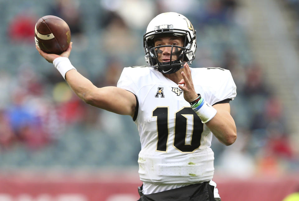 What will McKenzie Milton and the UCF offense look like without Scott Frost? (AP Photo/Rich Schultz, File)