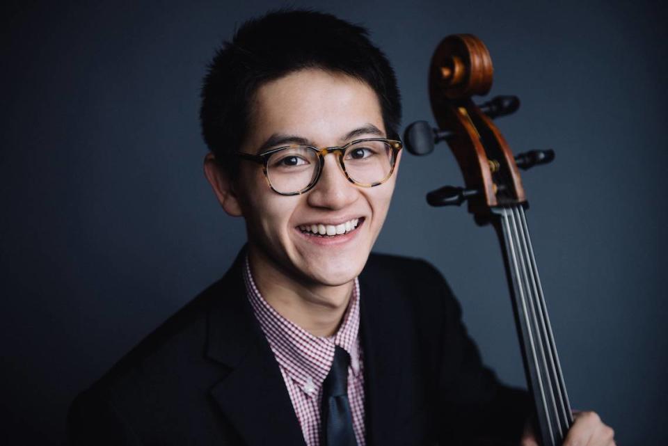 Cellist Nathan Chan, who plays with the Seattle Symphony Orchestra and has become an Internet sensation, will play with the Olympia Symphony Orchestra on Sunday, April 23.