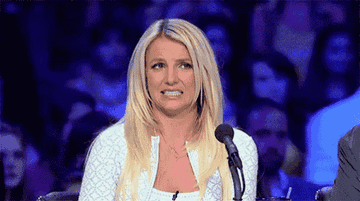 britney spears making a cringe face