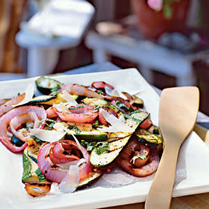 Italian Grilled Zucchini and Red Onion