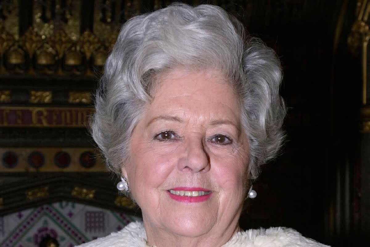 Betty Boothroyd has died aged 93  (Michael Stephens/PA)