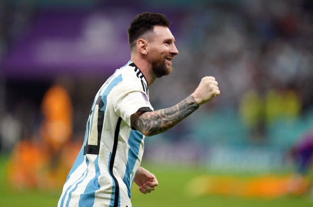 Lionel Messi is set to make his 25th World Cup appearance on Tuesday (Adam Davy/PA).