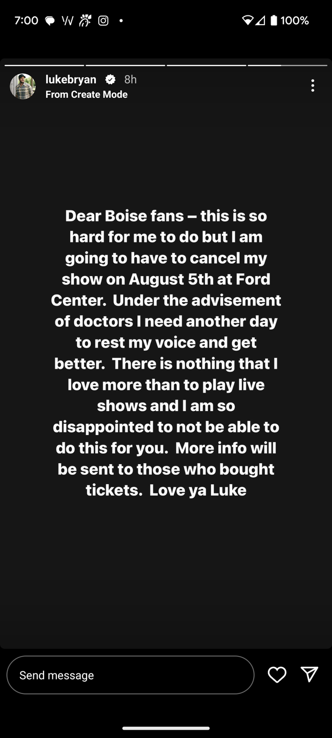luke bryan concert cancellation