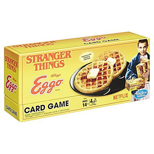 15) Hasbro Games <i>Stranger Things</i> Eggo Card Game Board