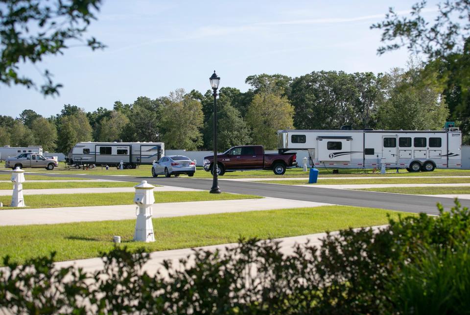 There are nearly 300 sites in the RV park at the World Equestrian Center, which officially opened its doors in December.