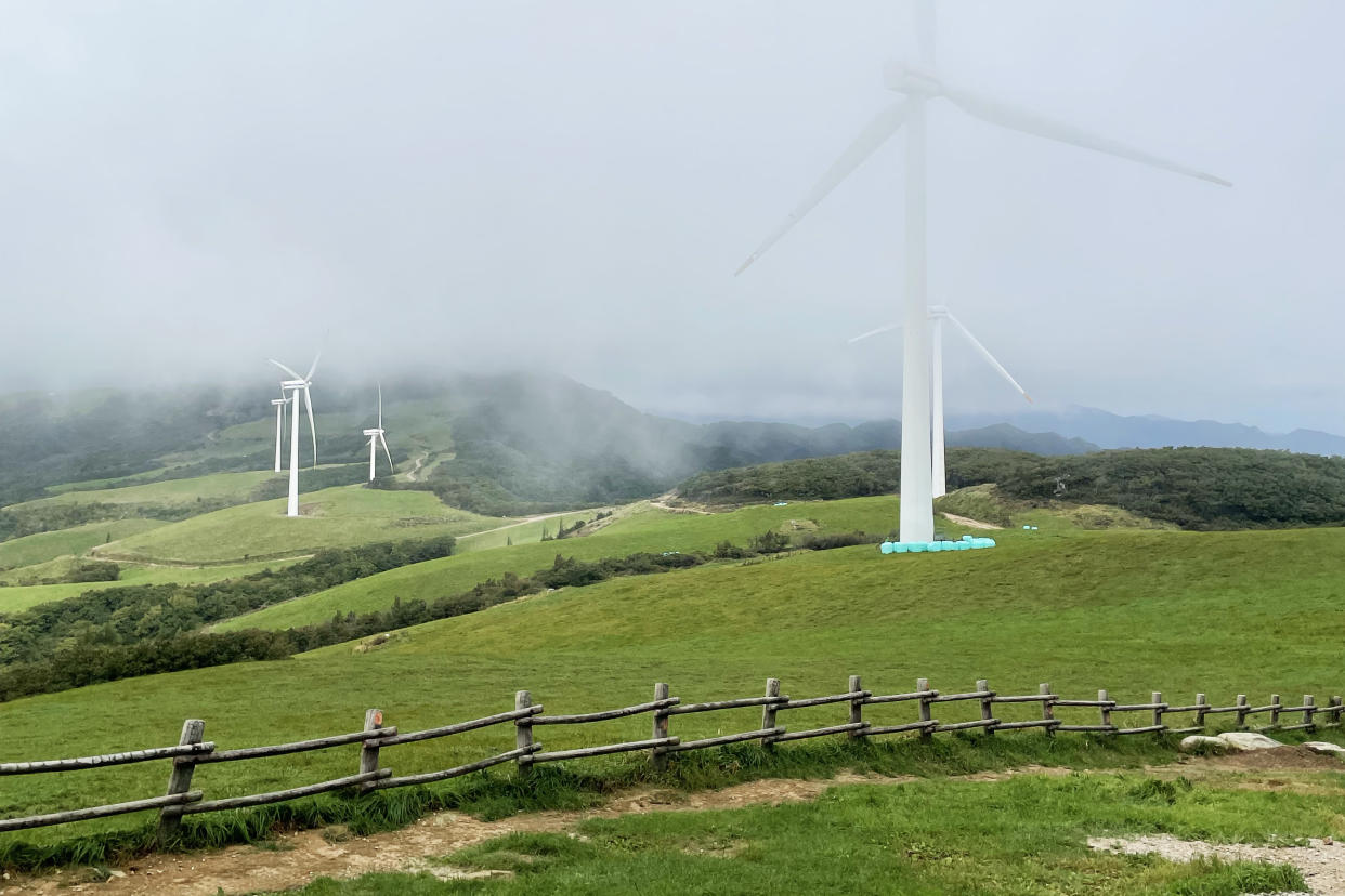 Wind farms are a common sight in Gangwon. (Photo: Lim Yian Lu)