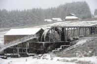 Kilhope lead mine in County Durham, England, as forecasters have warned people to take extra care on journeys as snow is expected in parts of the UK on Monday.