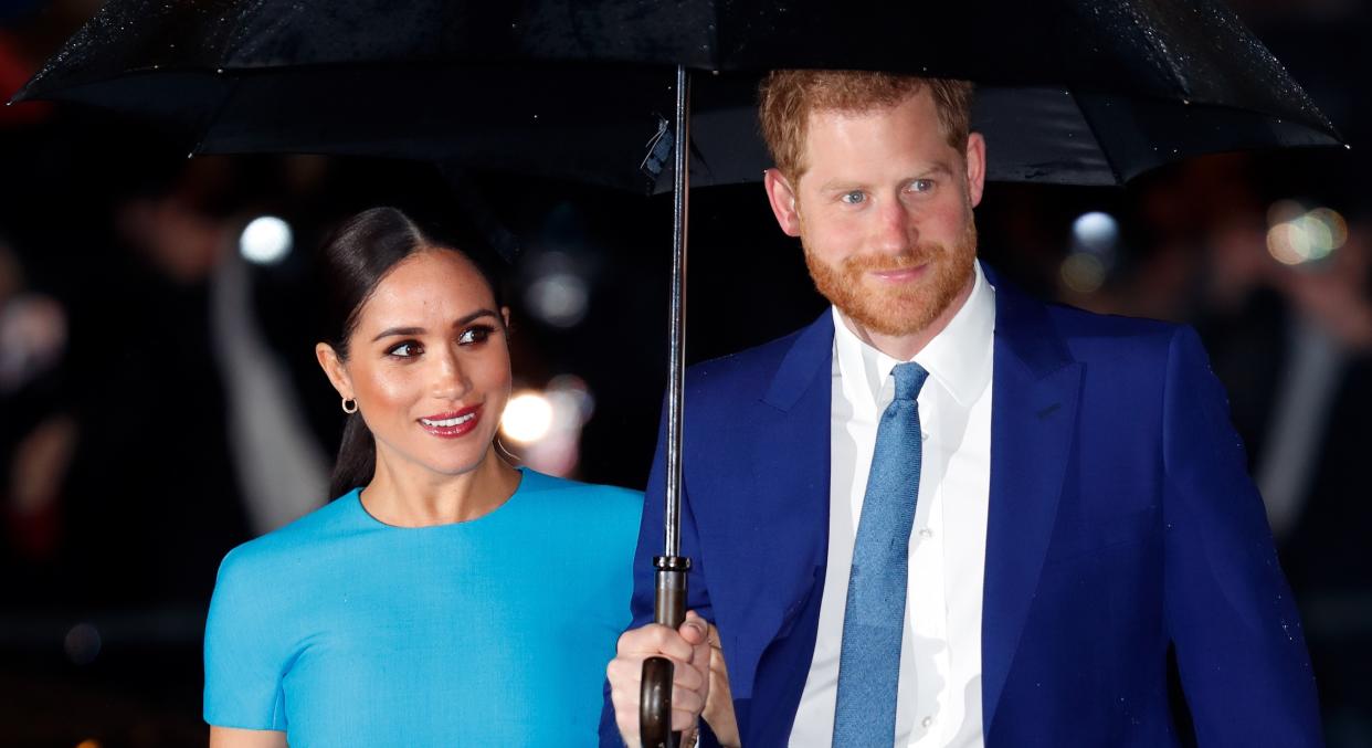 Prince Harry insists it was 'news' to him that he and Meghan Markle had signed off social media for good. (Getty Images)