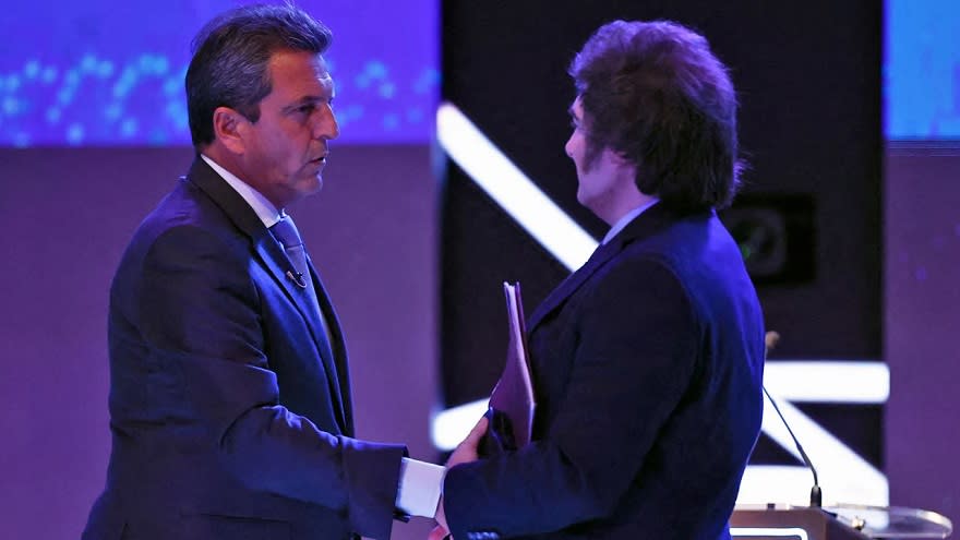 Massa y Milei protagonizaron el último debate, a falta de una semana para el balotaje.