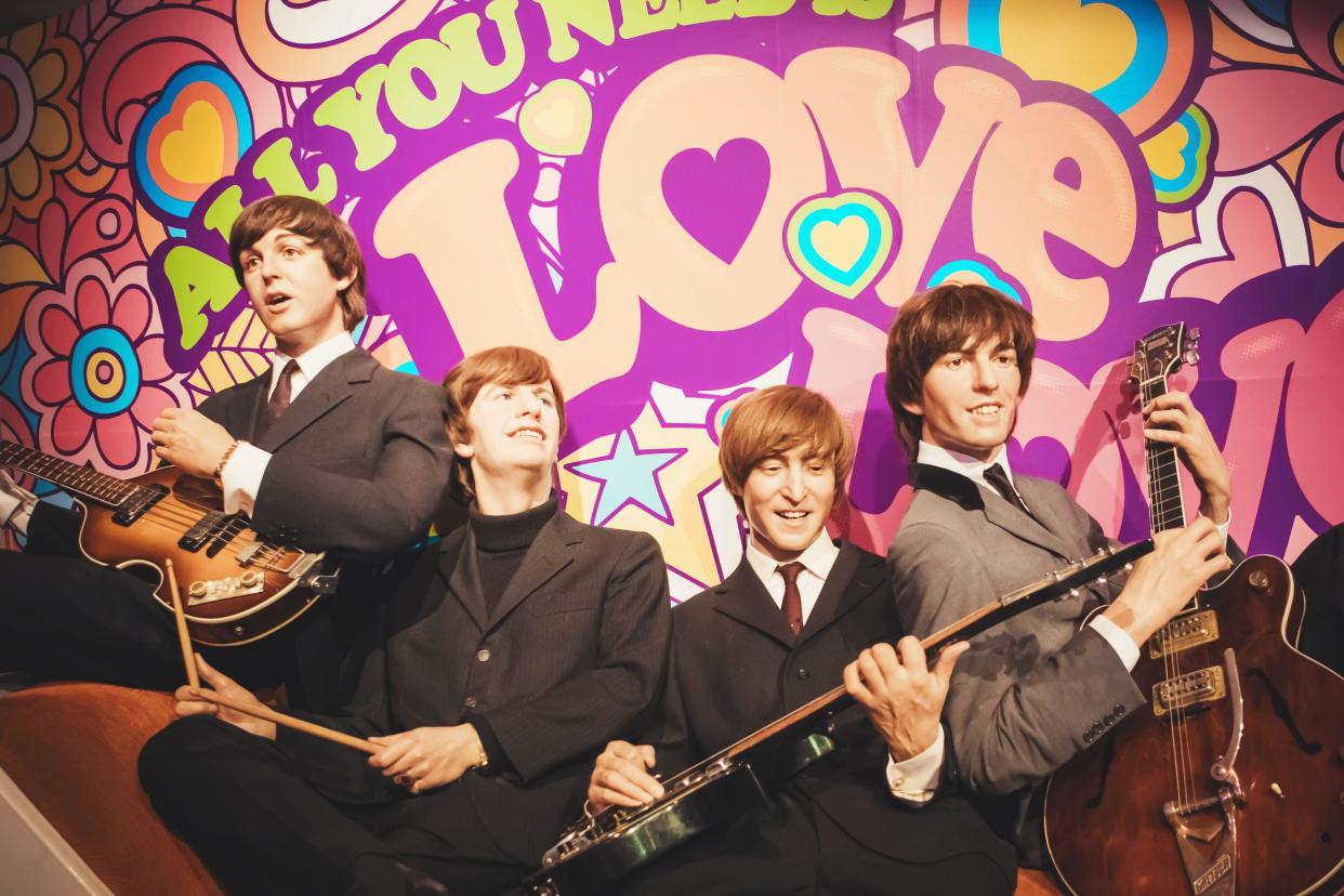 London, United Kingdom - August 24, 2017: The Beatles in Madame Tussauds of London