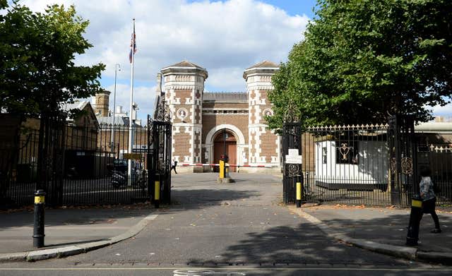 The main entrance of HMP Wormwood Scrubs 