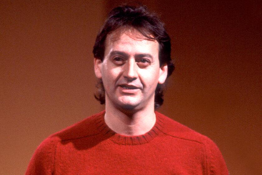 Comedian Joe Flaherty performs in 1979.