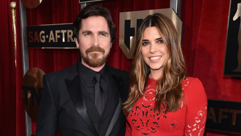 Christian Bale and Sibi Blazic attend the 22nd Annual Screen Actors Guild Awards at The Shrine Auditorium on January 30, 2016 in Los Angeles, California