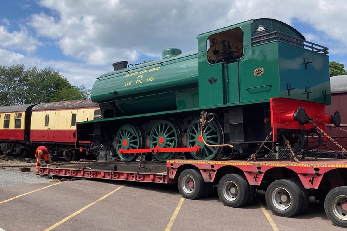 No 18, part of the Hunslet “Austerity” Class, arrives at the North Norfolk Railway <i>(Image: G Hukins)</i>