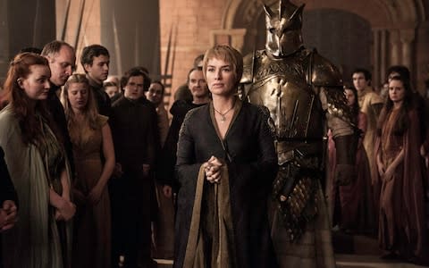 The Mountain protecting Cersei Lannister  - Credit: Helen Sloan/Game of Thrones/Sky Atlantic