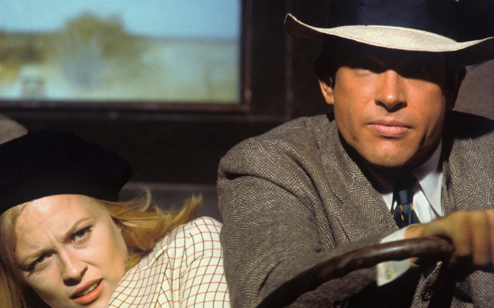 Warren Beatty, Faye Dunaway, Bonnie and Clyde, 1967