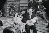 <p>For his holiday Christmas special in 1965, Andy Williams brought his wife Claudine Longet, their daughter Noel and their son Christian onto the show. </p>