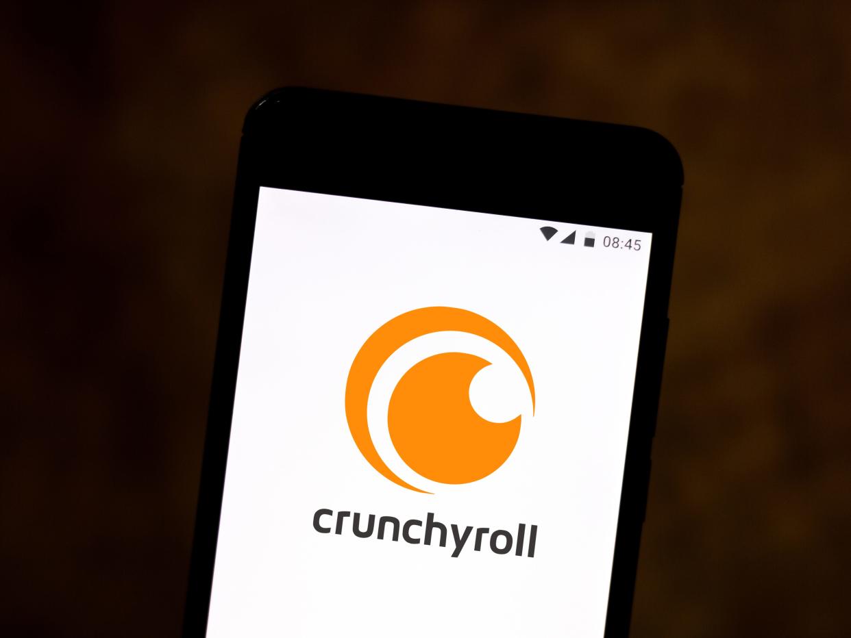 Crunchyroll app on mobile phone