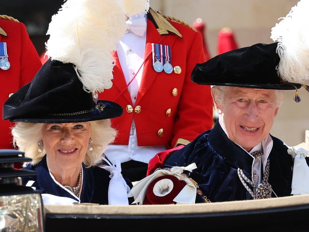 König Charles III. und Königin Camilla am diesjährigen 