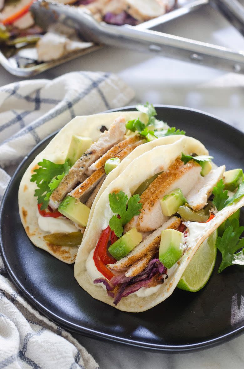 Sheet Pan Chicken Fajitas