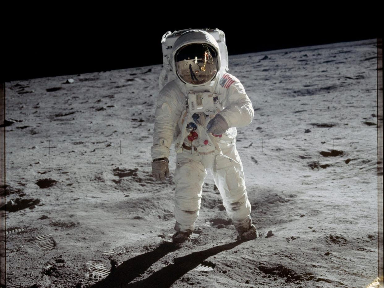 Buzz Aldrin moon