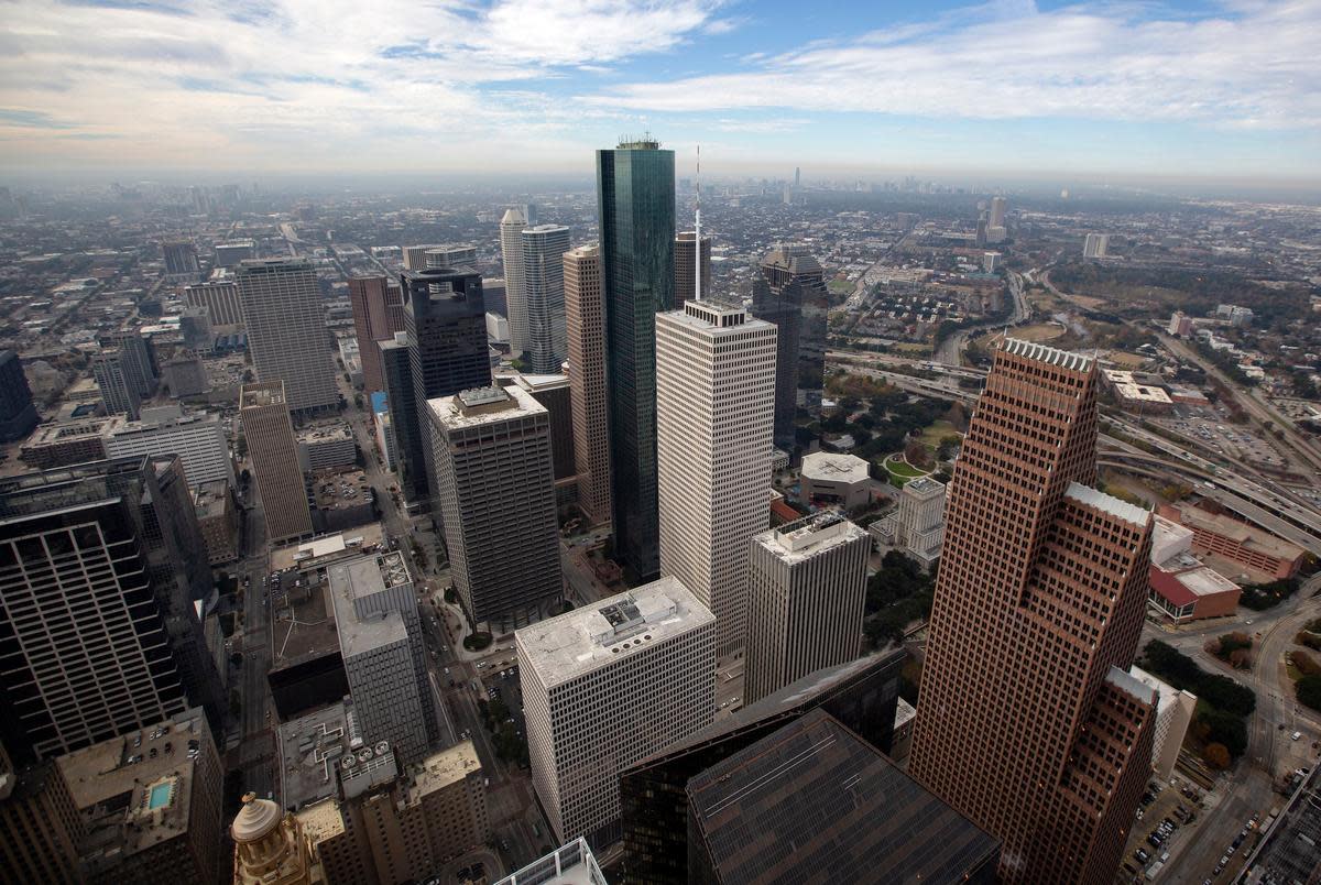 The Houston skyline on Dec. 17, 2018.