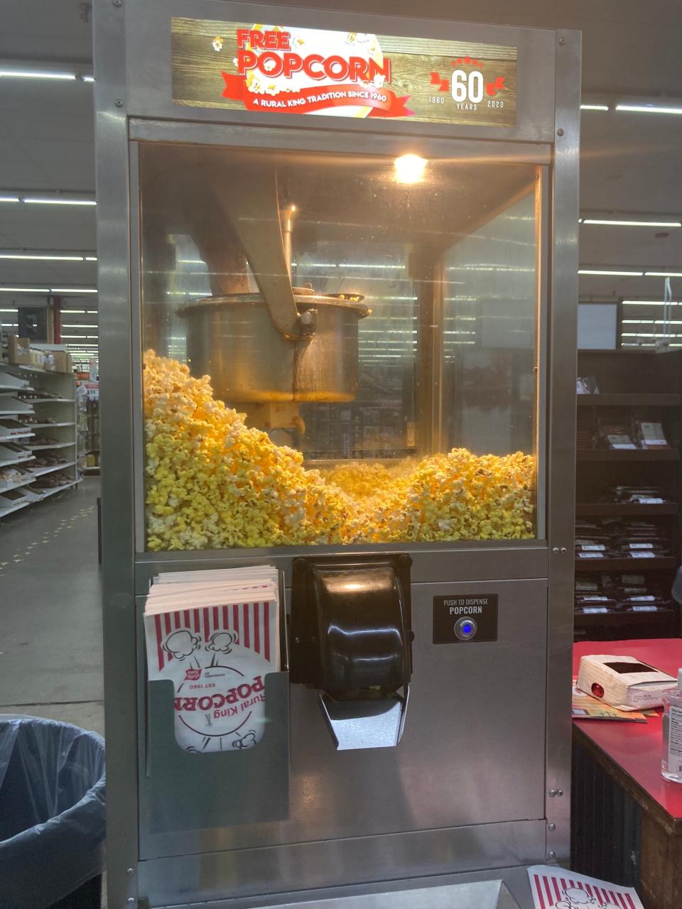 Rural King free popcorn