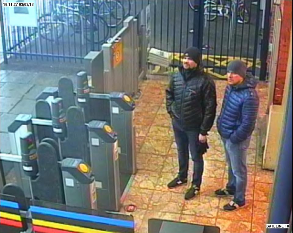 Petrov and Boshirov at Salisbury station the day before the Skripals were poisoned