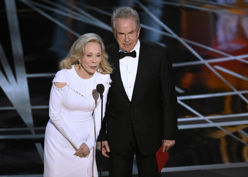 Faye Dunaway und Warren Beatty verkündeten den falschen Gewinner. (Bild: AP Images)