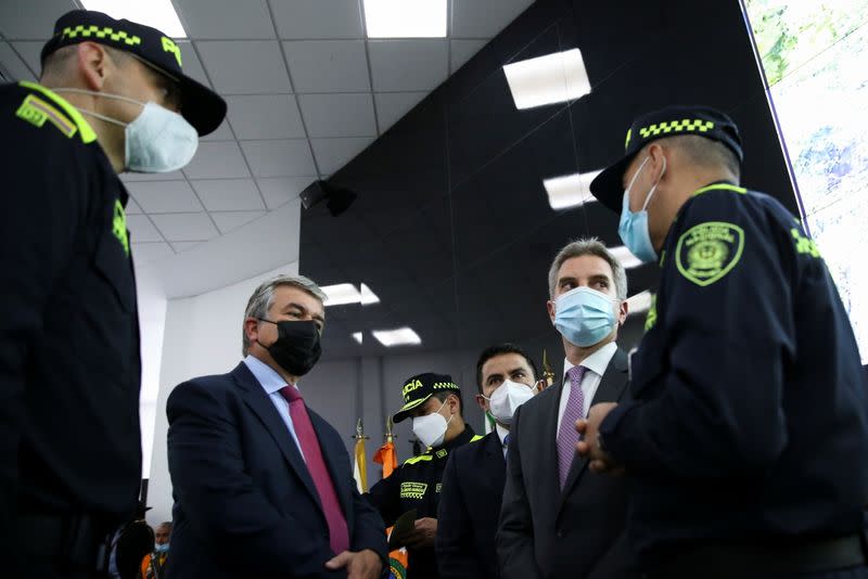 Launch of a new strategy for environmental protection at the DIJIN Cyber Center, in Bogota