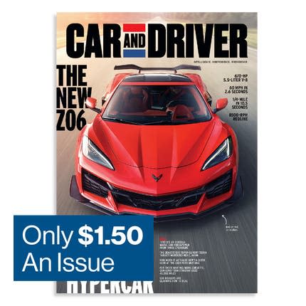 <p><a href="https://store.caranddriver.com/car-and-driver-magazine-email-upsell.html" rel="nofollow noopener" target="_blank" data-ylk="slk:Shop Now;elm:context_link;itc:0;sec:content-canvas" class="link ">Shop Now</a></p><p>Car and Driver Magazine Subscription</p><p>caranddriver.com</p><p>$15.00</p><span class="copyright">Car and Driver</span>