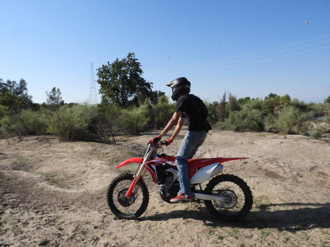 A Fresno volunteer who cleans up along the San Joaquin River said he was beaten and dragged by a dirt bike rider in the area on Sunday, June 25, 2023. RICHARD SLOAN/SUBMITTED PHOTO