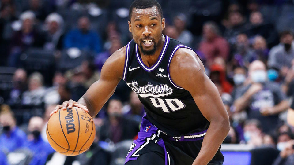 Harrison Barnes, pictured here in action for the Sacramento Kings.