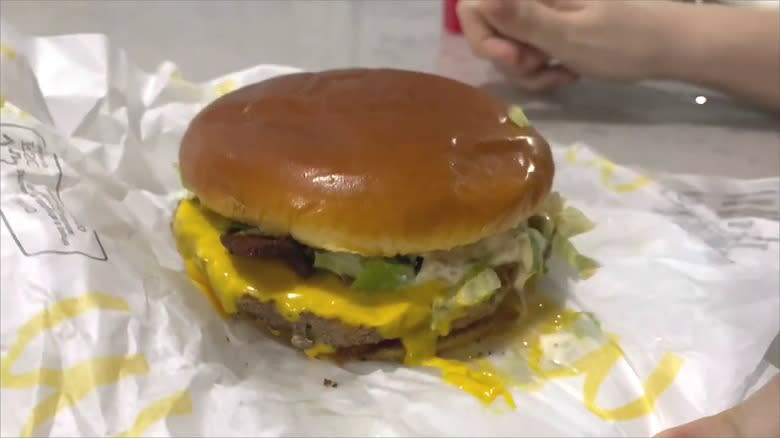 A McPicanha burger