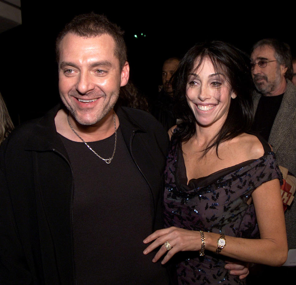 Tom Sizemore and Heidi Fleiss attend the Los Angeles premiere of 