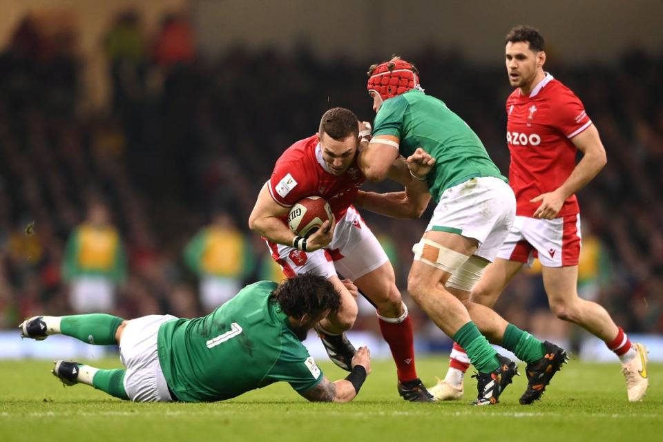 Ireland and Wales will no longer meet one another in their traditional green and red  (Getty Images)