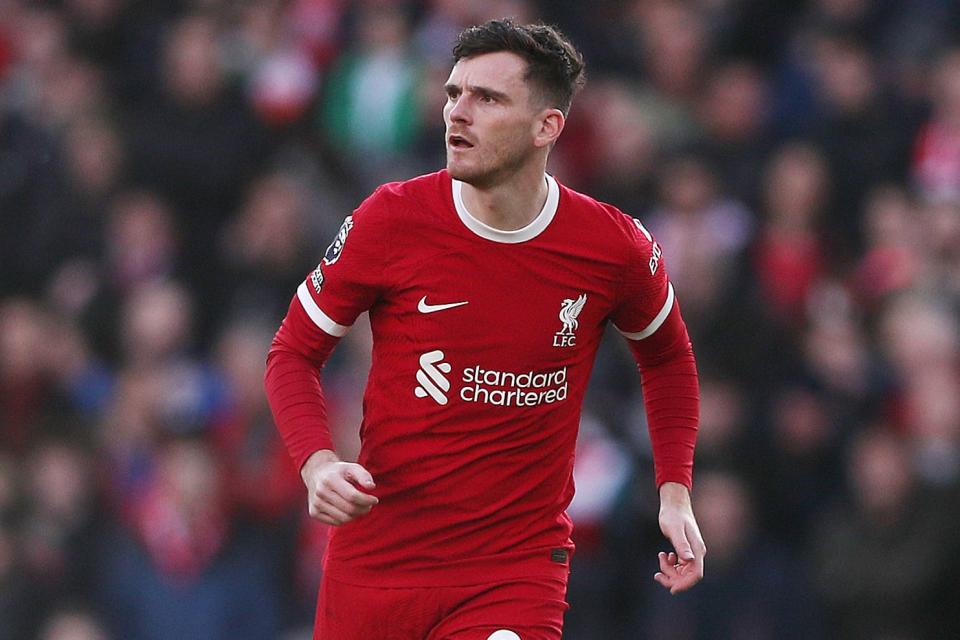 Andy Robertson sustained an ankle injury during the international break (Tim Markland/PA) (PA Wire)