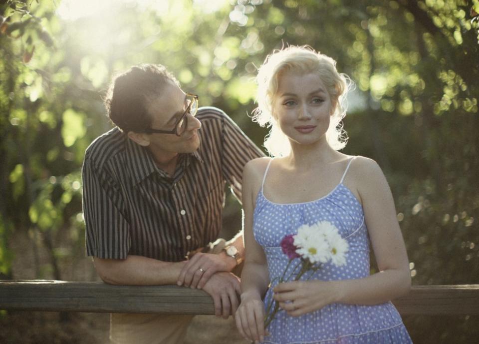 Ana de Armas caracterizada de Marilyn Monroe en el biopic 