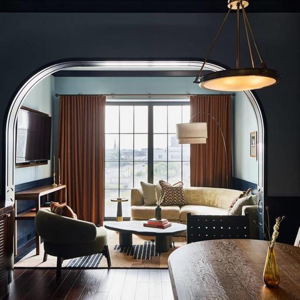 A suite at The Manchester Hotel. The new hotel opens June 2, 2023, in the Lexington Distillery District. 