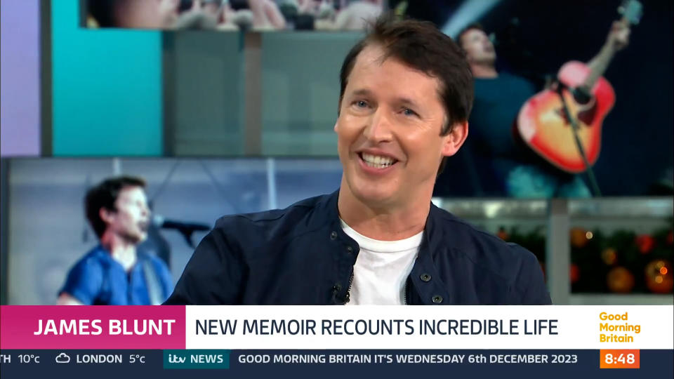 On Good Morning Britain, James Blunt has claimed Boris Johnson previously pulled out of buying his house.