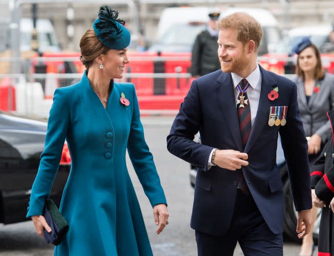 prince harry walking kate middleton