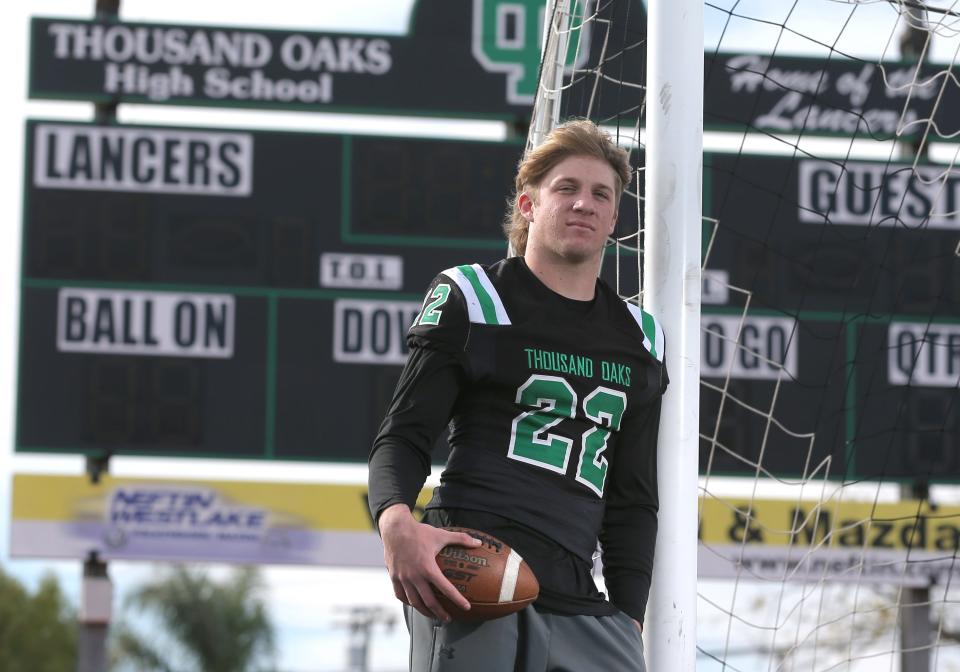 Thousand Oaks High's Lance Martin finished his senior season second in Ventura County in scoring with 132 points, fourth in rushing with 1,019 yards and fourth in tackles with 131.