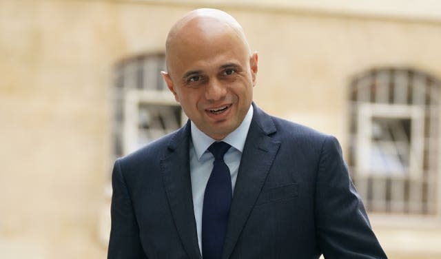 Health Secretary Sajid Javid 