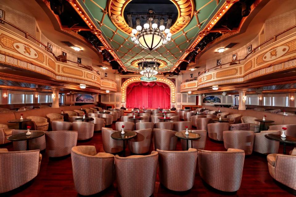 The Grand Saloon on board an American Queen riverboat