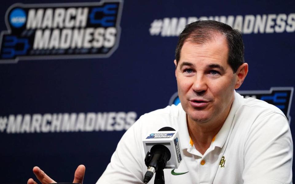 Baylor coach Scott Drew is responsible for 12 of the 15 all-time trips to the men’s NCAA Tournament that the Bears have made. John David Mercer/USA TODAY NETWORK