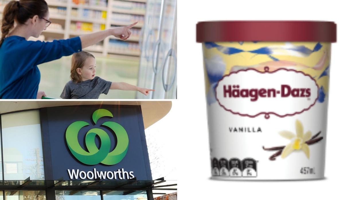 Häagen-Dazs ice cream on sale for 70% off at Woolworths.