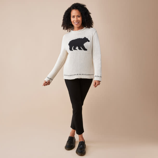 Jacquard Bear Sweater. Image via Northern Reflections.