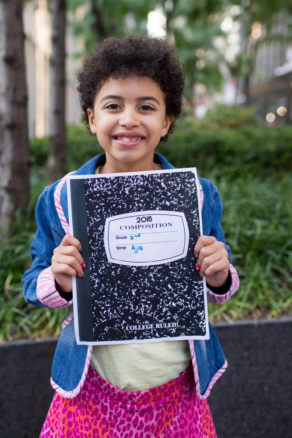 DIY back to school signs - marble composition book cover (Samantha Okazaki / TODAY)