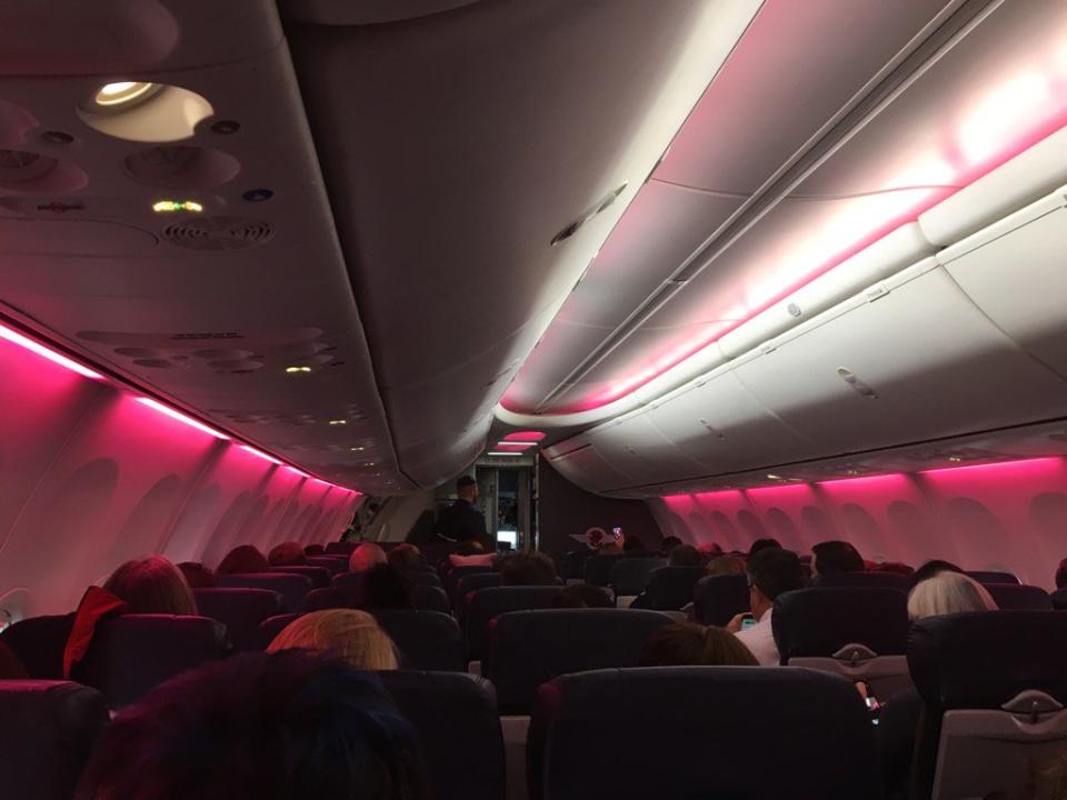 Southwest Airlines lit up its cabins in pink for this amazing reason